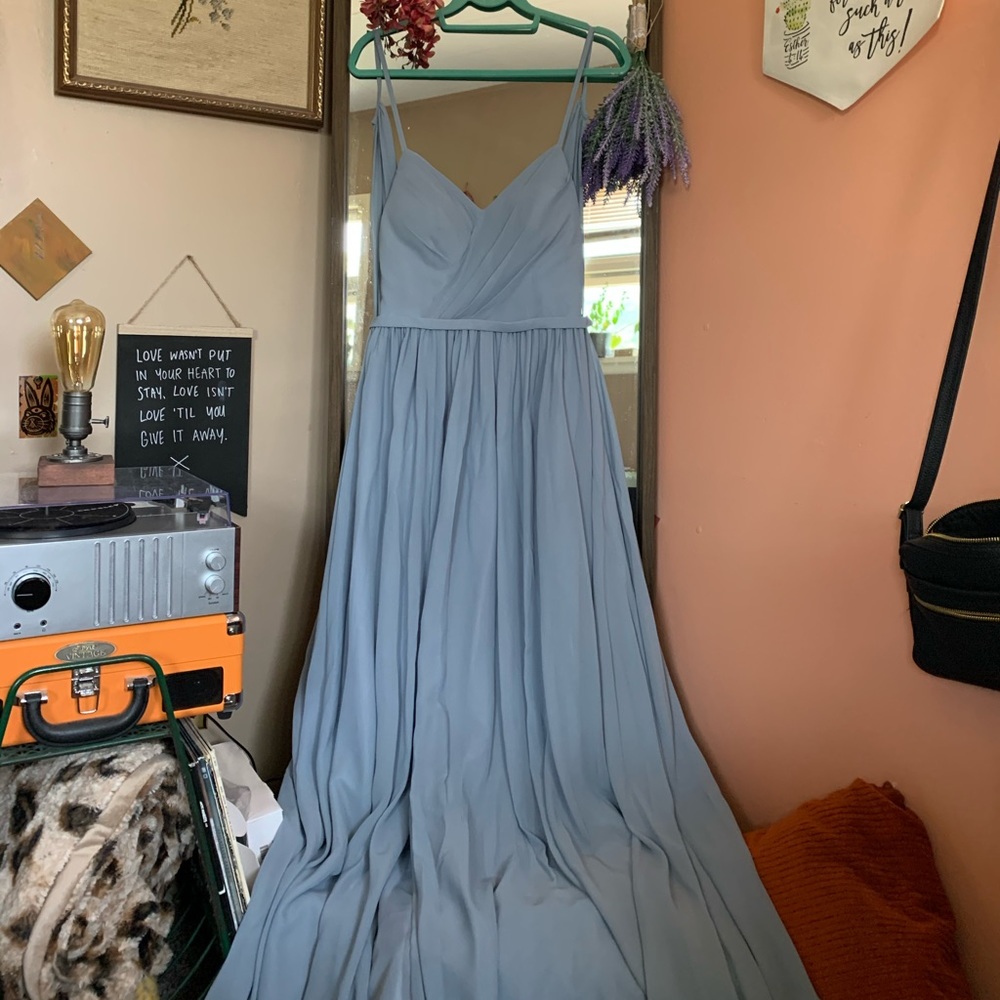 Dusty Blue Bridesmaids Dress